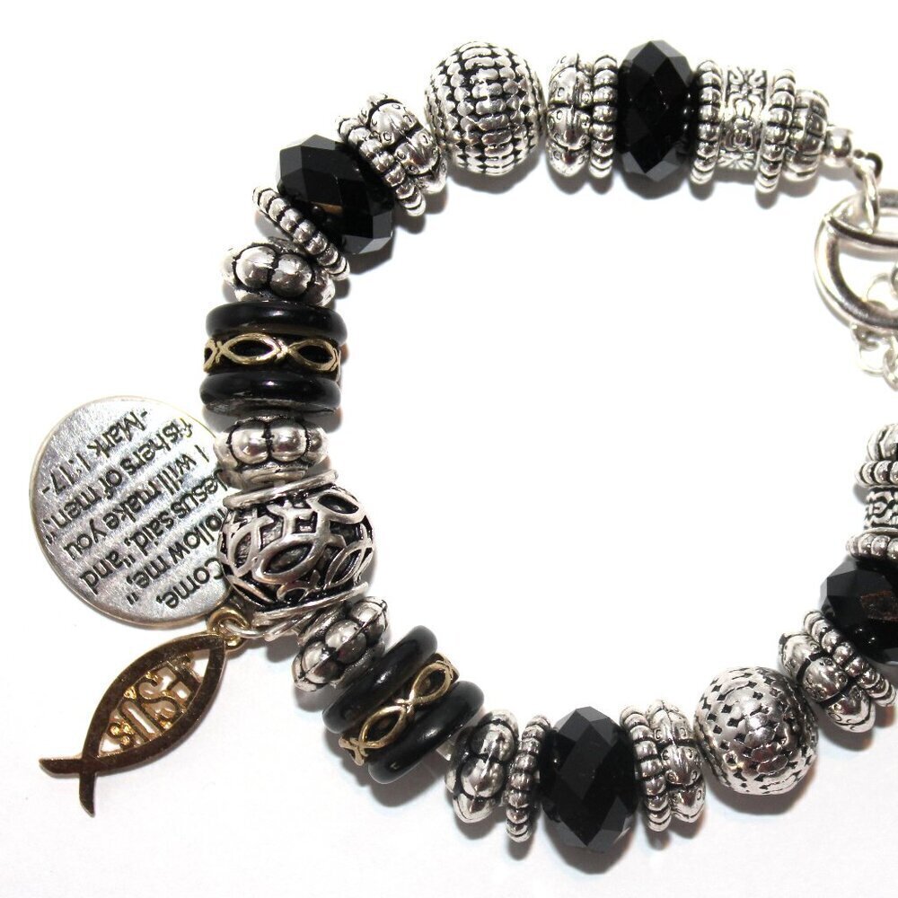 Come Follow Me Stretch Ring & Toggle Bracelet